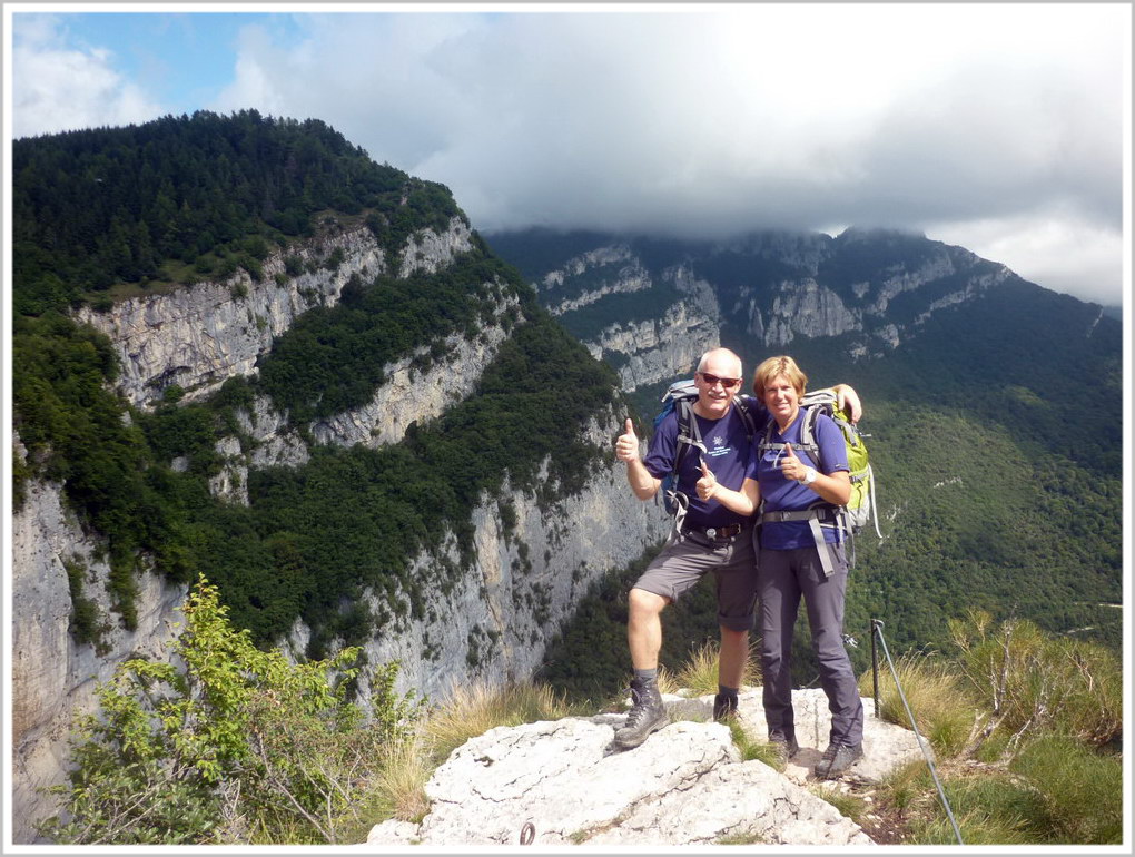 Ursula und Karl beim Wandern